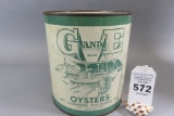 G&E Brand Oyster Can