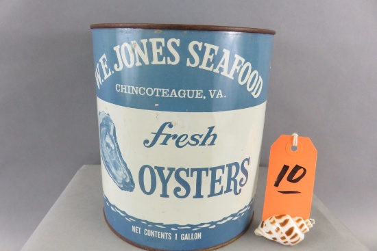 W.E. Jones Oyster Can