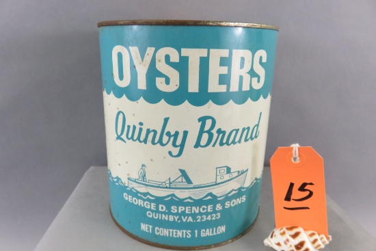 Quinby Brand Oyster Can