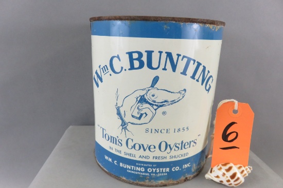 Wm. C. Bunting Oyster Can