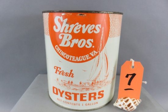 Shreves Bros. Oyster Can