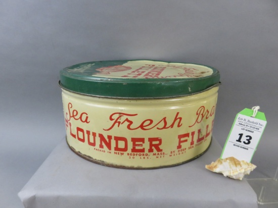 Sea Fresh Brand Flounder Filet Tin