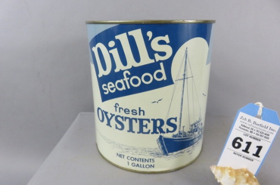 Dills Oyster Can