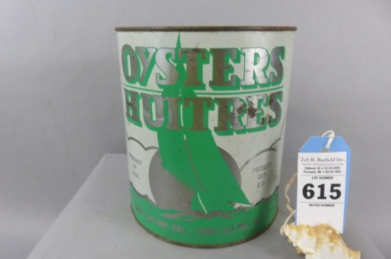 HV Drewer Saxis, VA Oyster Can