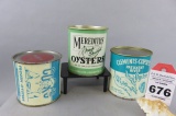 3 Oyster Cans
