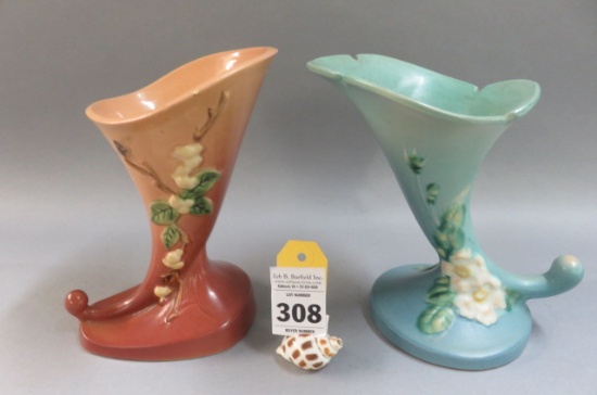 2 Roseville Vases