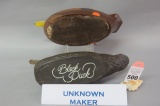 Lot of 2 Decoys by Unknown Makers