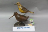 2 Steve Morey Carved Birds