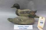 Lot of 2 Animal Trap Factory Decoys