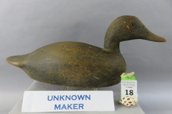 Stylish Black Duck by Unknown Carver