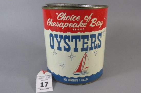 Choice of the Chesapeake Bay Oyster Can
