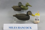 Miniature Trio of Miles Hancock Decoys