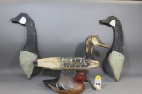 Decoy and Flat Goose Head Pair
