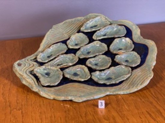 “Oyster’s on the Half Shell” Plate David Crane Artist