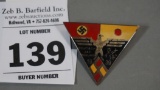 German/Japanese Hitler Youth Rally Pin