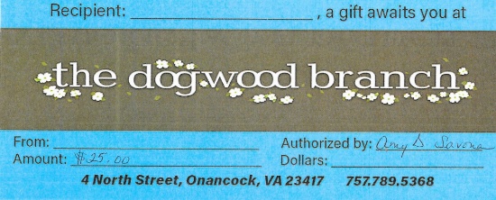 The Dogwood Branch Gift Certificate