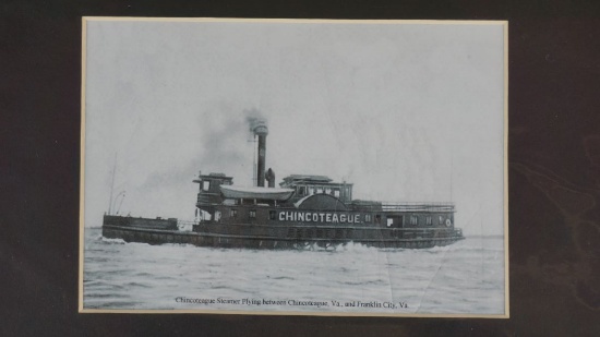 Chincoteague Steamer Postcard Print