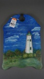 THE OLD POINT COMFORT LIGHTHOUSE PAINTING BY FAYE ROBISON
