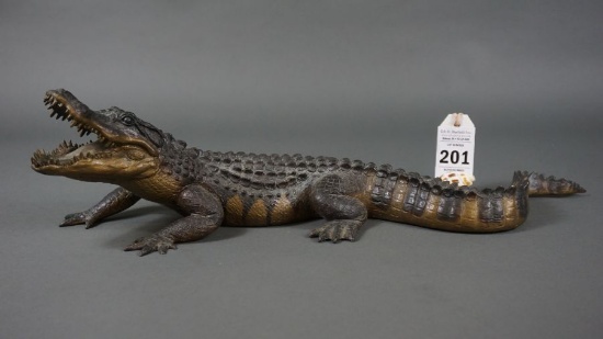 Alligator Bronze by Turner Sculptures