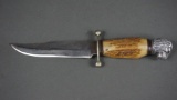 Knife with Antler Handle