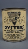 J H Miles & Co Oyster Can