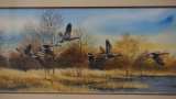 Geese Painting by George Shumate