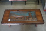 Carved Pine Coffee Table