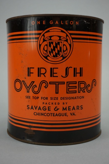 Savage & Mears Oyster Can