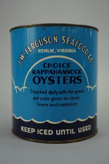 Rappahanock River Brand Oyster Can