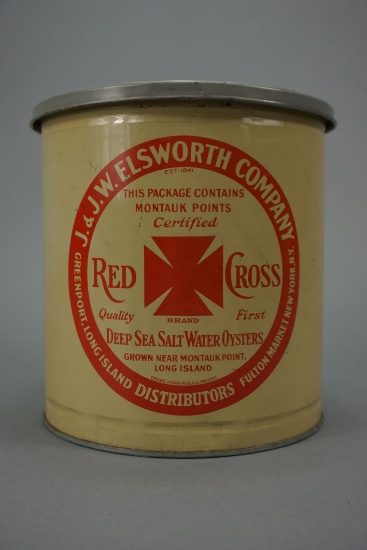 Red Cross Oyster Can