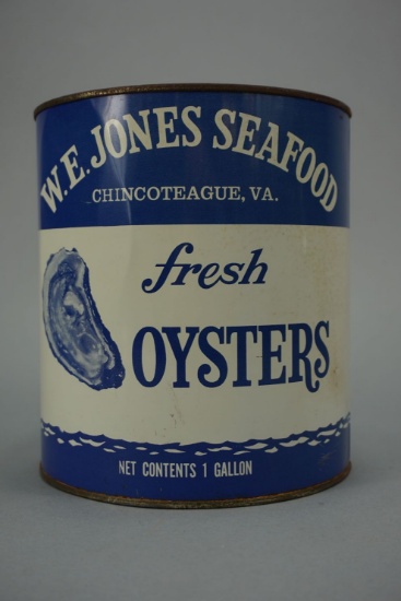 W. E. Jones Seafood Oyster Can