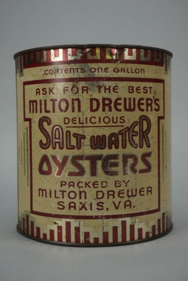 Milton Drewer Oyster Can