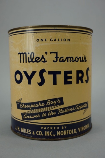 Miles' Famous Oyster Can