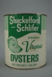 SHACKELFORD & SCHLIFER OYSTER CAN
