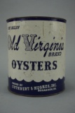 OLD VIRGINIA BRAND OYSTER CAN
