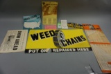 WEED CHAIN ADVERTISING LOT