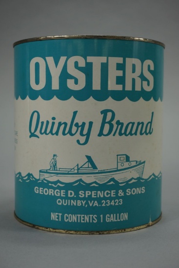 QUINBY BRAND OYSTER CAN