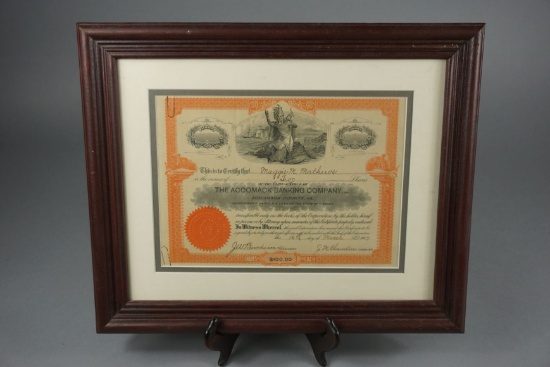 ACCOMACK BANKING CO CERTIFICATE