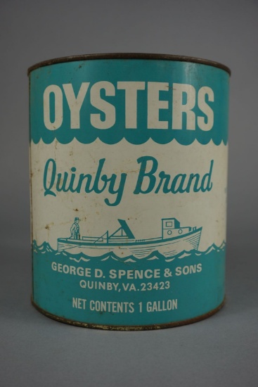 QUINBY BRAND OYSTER CAN
