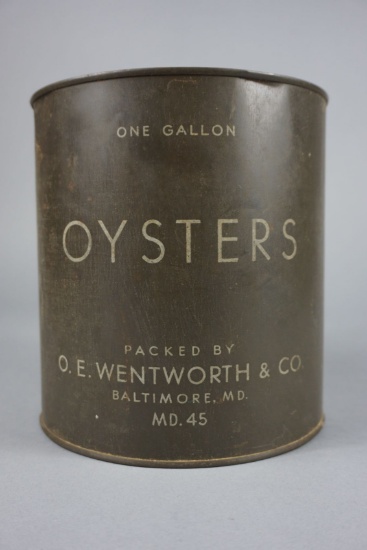 OE WENTWORTH & CO OYSTER CAN