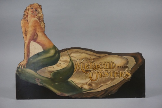 MERMAID OYSTER BRAND SIGN