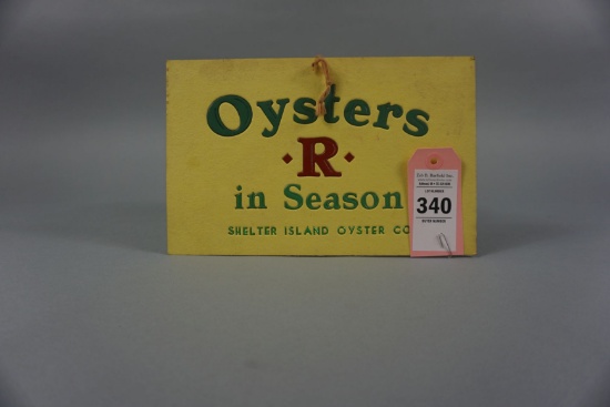 SHELTER ISLAND OYSTER CO SIGN