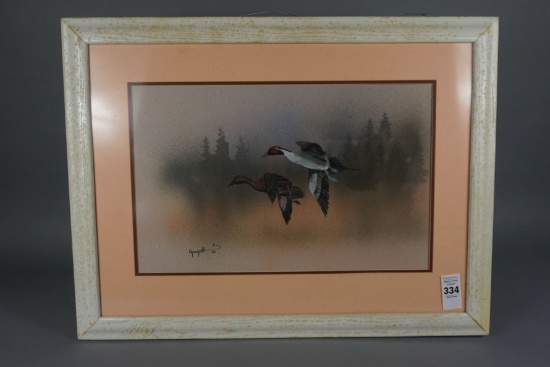 PINTAIL WATERCOLOR BY WILLIE CROCKETT