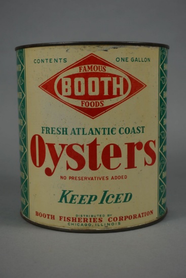 BOOTH OYSTER CAN