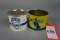 LOT OF 2 OYSTER CANS