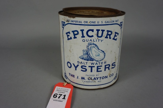 EPICURE OYSTER CAN