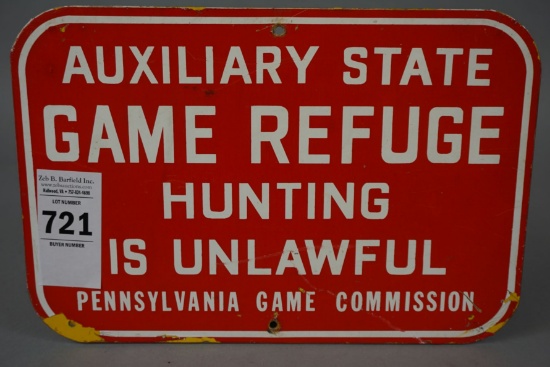 PA GAME COMMISSIION SIGN