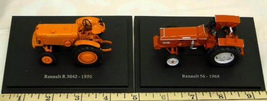 EARLY MODEL DIECAST TRACTORS ON BASE