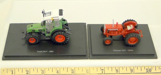 EARLY MODEL DIECAST TRACTORS ON BASE