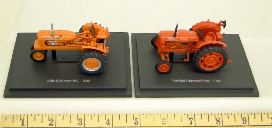 EARLY MODEL DIECAST TRACTORS ON BASE